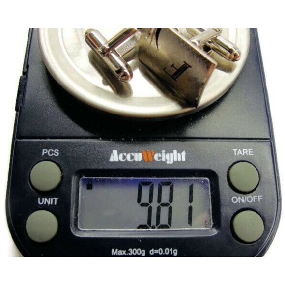 "F" Monogram Anson Cufflinks Vintage Sterling Silver 925 Patina Tux Shirt Dress - Picture 4 of 9